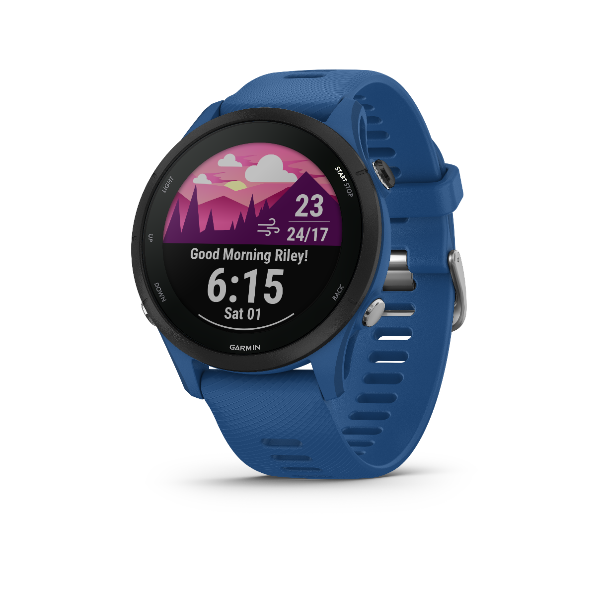 Garmin Forerunner 255, Tidal Blue, Premium Fitness GPS Smartwatch for Runners (010-02641-01)