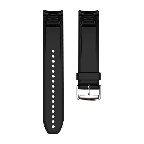 Garmin QuickFit 22 Watch Bands for Approach S60, Black Silicone (010-12500-03)