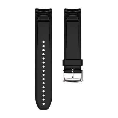 Garmin QuickFit 22 Watch Bands for Approach S60, Black Silicone (010-12500-03)
