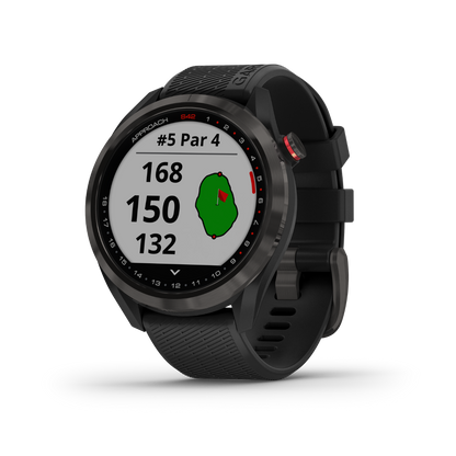 Garmin Approach S42, Black, Golf GPS Smartwatch & Rangefinder (Garmin Certified Refurbished)