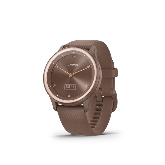 Garmin Vivomove Sport, Cocoa with Peach Gold Accents (010-02566-02) by Garmin