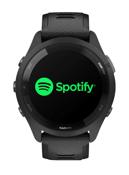 Garmin Forerunner 265, Black Bezel/Case with Black/Powder Gray Band, Fitness GPS Smartwatch for Runners (010-02810-00)