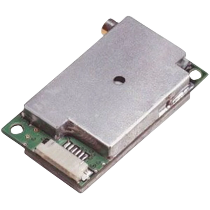 Garmin GPS 15x-F sensor module with flex cable connector, silver shielded enclosure