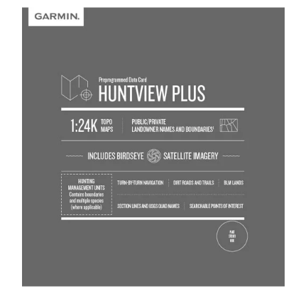 Garmin Huntview Plus Map New Hampshire + Vermont MicroSD Card (010-12689-02)