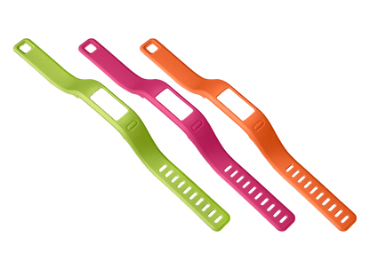 Garmin Vivofit Bands Large, Orange, Pink & Green (010-12149-15)