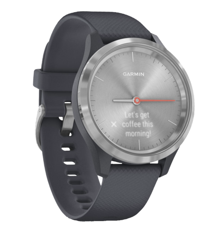 Garmin Vívomove 3S - Silver with Granite Blue Band (010-02238-00)