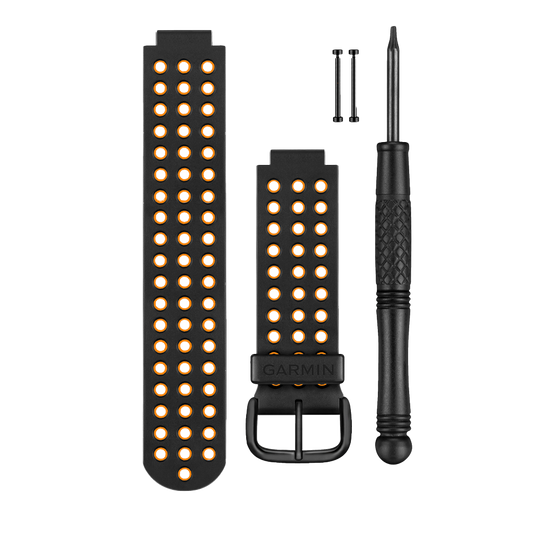 Garmin Watch Band, Black & Orange (010-12061-12) by Garmin