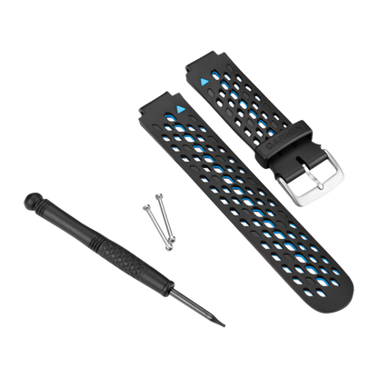 Garmin Watch Band for Approach and Forerunner, Black/Blue (010-11251-28)