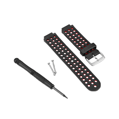 Garmin Watch Band for Approach and Forerunner, Black/Red (010-11251-30)