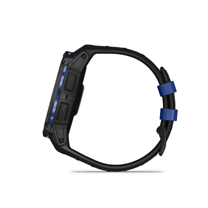 Garmin Instinct 3 AMOLED, (50mm) Black with Black/Bolt Blue Band (010-03020-03)