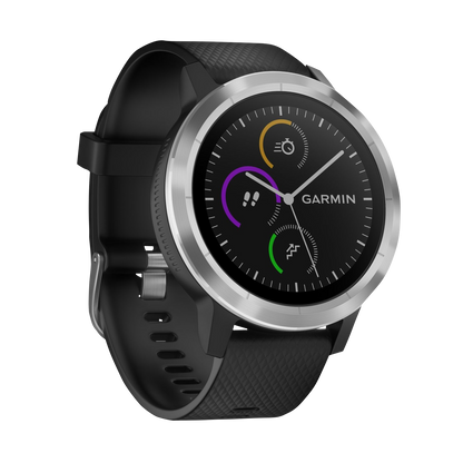 Garmin Vivoactive 3, Black/Stainless, GPS Smartwatch (Garmin Certified Refurbished)