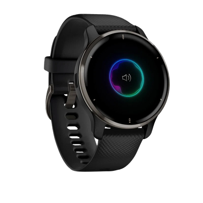 Garmin Venu 2 Plus, Slate/Stainless Steel Bezel w/ Black Case (Garmin Certified Refurbished)