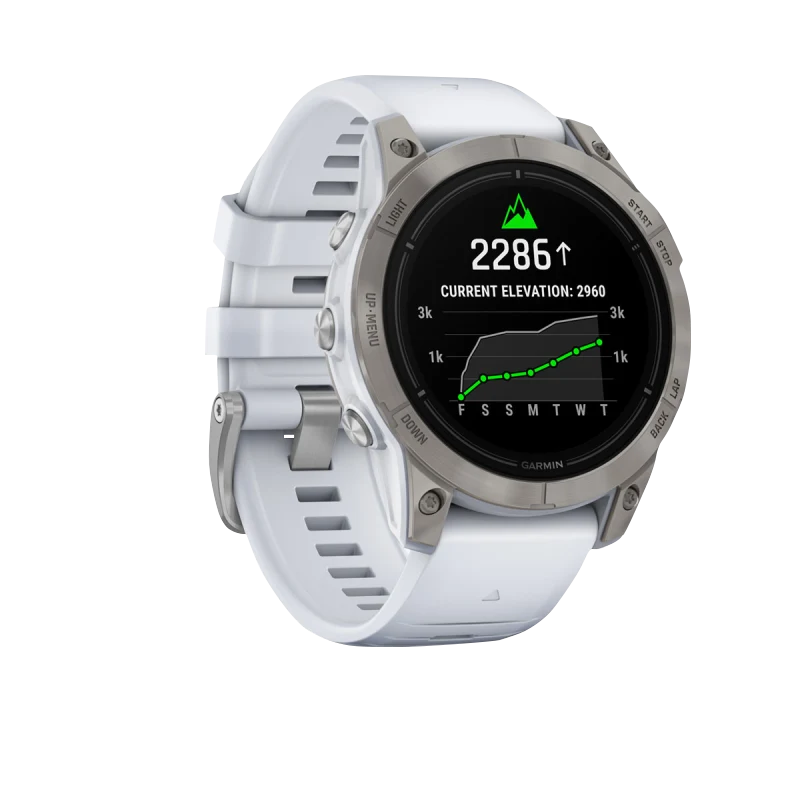 Garmin Epix Pro (Gen 2), 47 mm Sapphire Edition Titanium with Whitestone Band (010-02803-20)