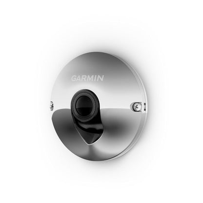 Garmin GC 255 flush-mount marine camera, stainless steel round face with lens
