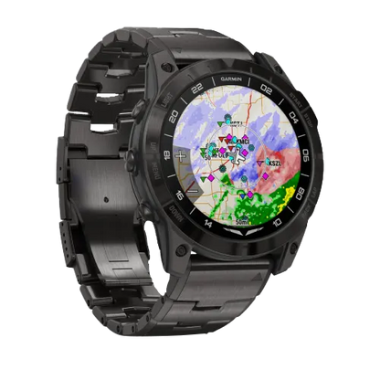 Garmin D2 Mach 1 Pro, reloj inteligente Aviator de 51 mm con pulsera de titanio ventilada (010-02804-80)