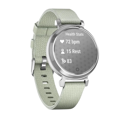 Garmin Lily 2 Classic, Silver with Sage Gray Nylon Band (010-02839-15)