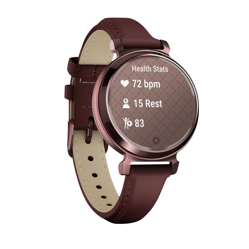 Garmin Lily 2 Classic, Dark Bronze with Mulberry Leather Band (010-02839-03)