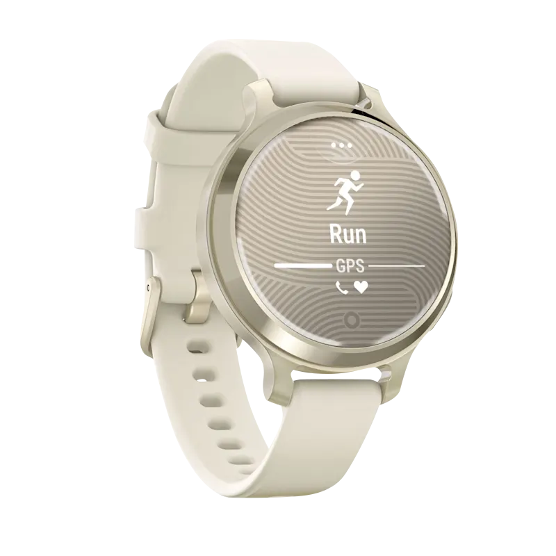 Garmin Lily 2 Active, Lunar Gold with Bone Silicone Band (010-02891-00)