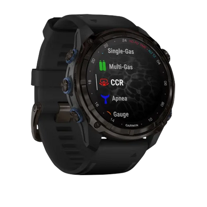 Garmin Descent Mk3i, 51 mm Carbon Gray DLC Titanium with Black Silicone Band (010-02752-10)