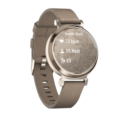 Garmin Lily 2 Classic, Cream Gold with Coffee Nylon Band (010-02839-14)