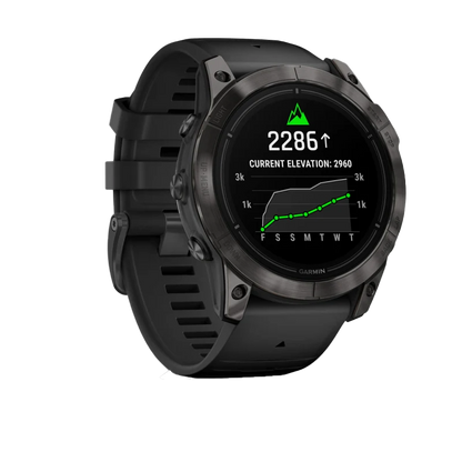 Garmin Epix Pro (Gen 2), edición zafiro de 51 mm, titanio DLC gris carbono con correa negra (010-02804-00)