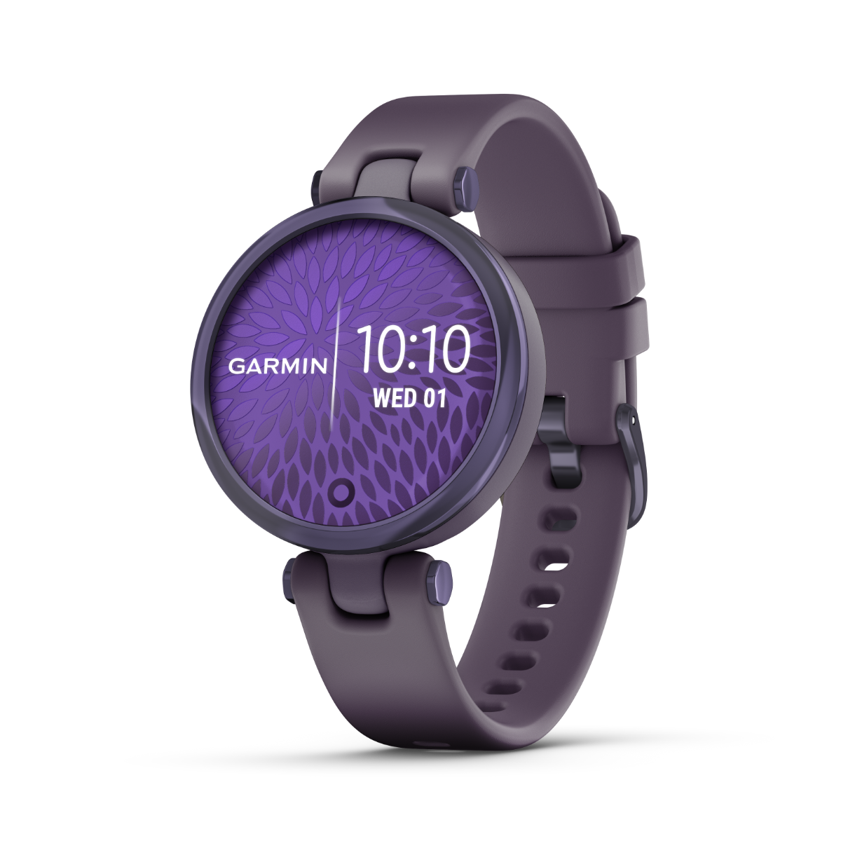 Garmin Lily Sport Edition, Midnight Orchid Bezel with Deep Orchid Case and Silicone Band (010-02384-02)