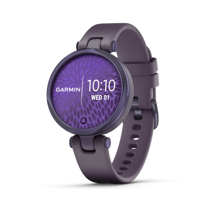 Garmin Lily Sport Edition, Midnight Orchid Bezel with Deep Orchid Case and Silicone Band (010-02384-02)