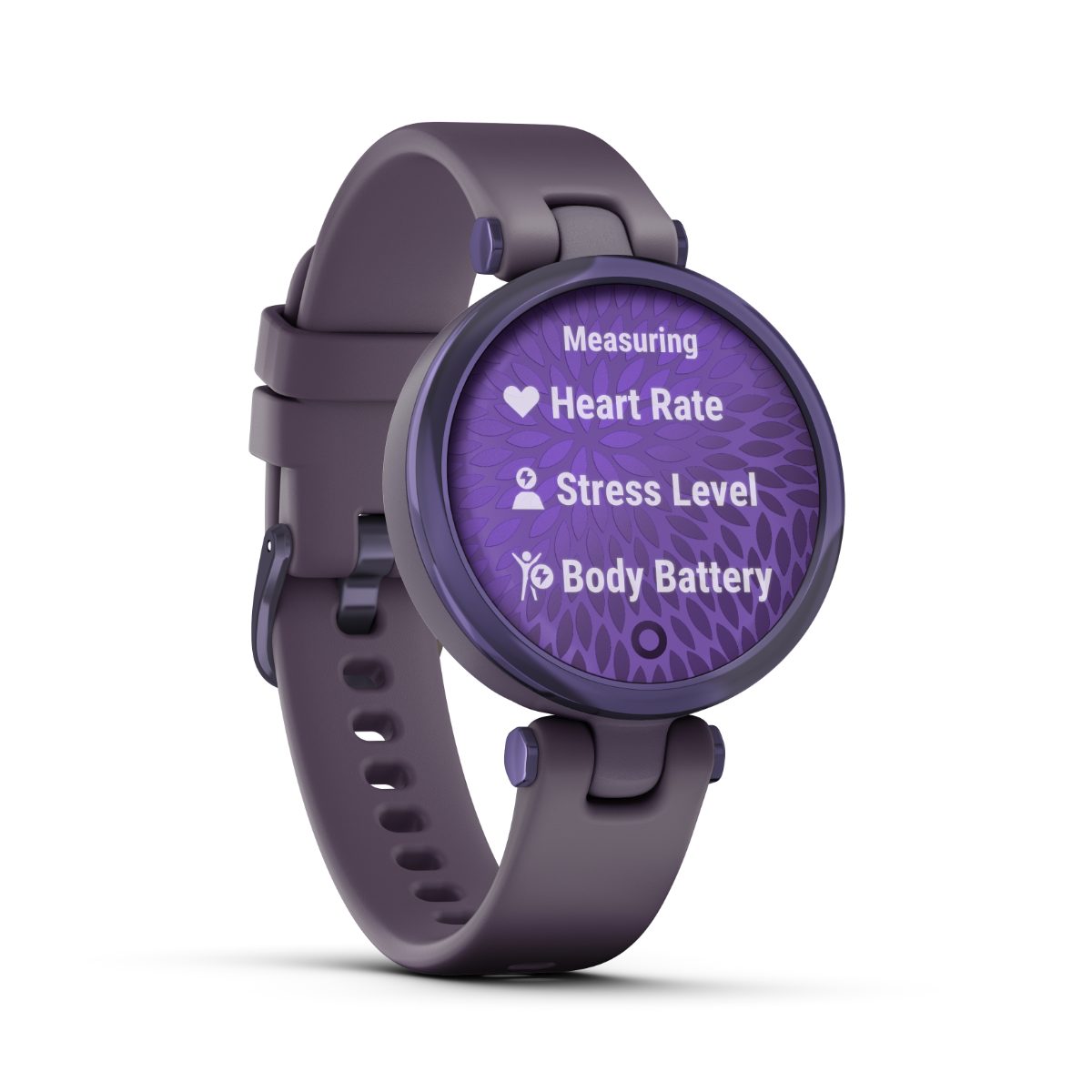 Garmin Lily Sport Edition, Midnight Orchid Bezel with Deep Orchid Case and Silicone Band (010-02384-02)