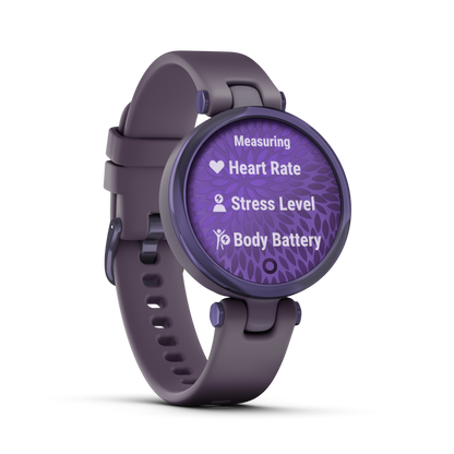 Garmin Lily Sport Edition, Midnight Orchid Bezel with Deep Orchid Case and Silicone Band (010-02384-02)