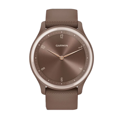 Garmin Vívomove Sport, Cocoa w/ Peach Gold Accents (Garmin Certified Refurbished)