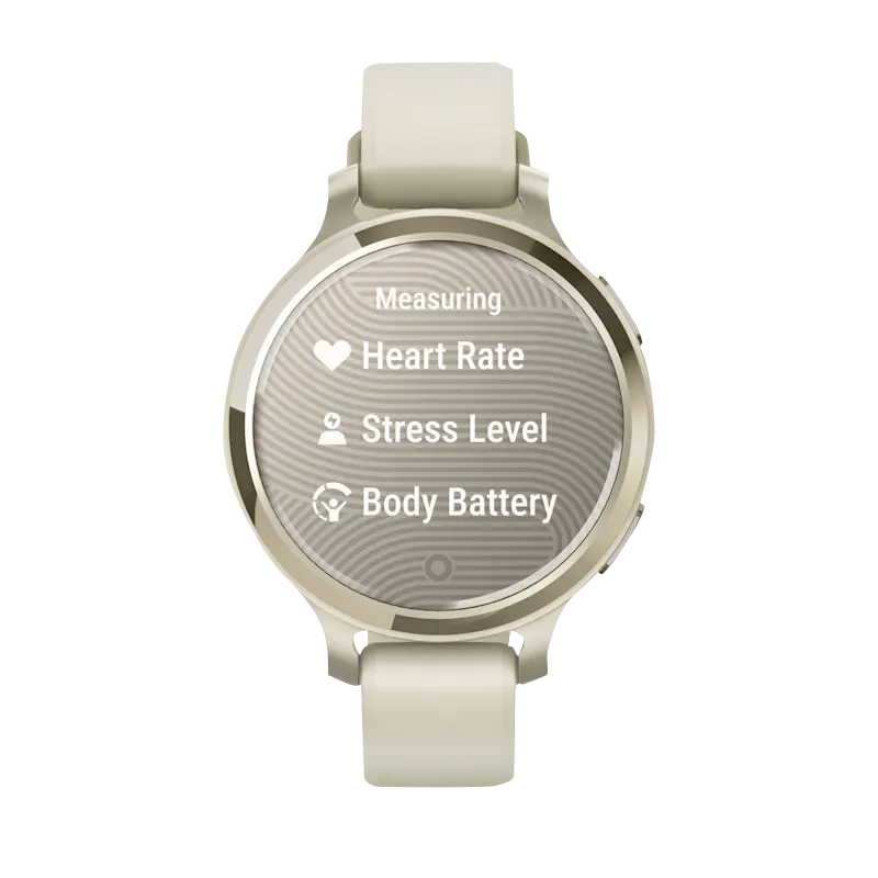 Garmin Lily 2 Active, Lunar Gold with Bone Silicone Band (010-02891-00)