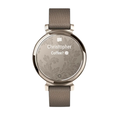 Garmin Lily 2 Classic, Cream Gold with Coffee Nylon Band (010-02839-14)