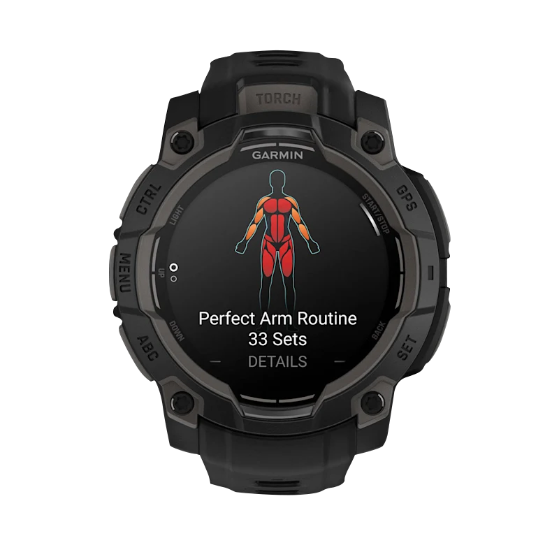 Garmin Instinct 3 AMOLED, (45mm) Black with Black Band (010-02936-00)