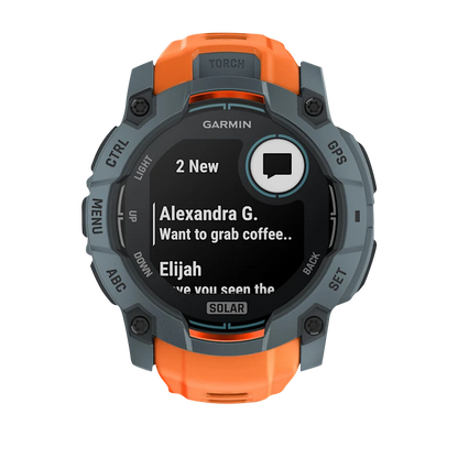 Garmin Instinct 3 Solar, (50mm) Twilight with Solstice Band (010-02935-01)
