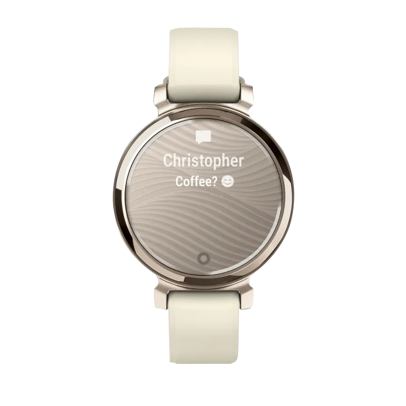 Garmin Lily 2, Cream Gold with Coconut Silicone Band (010-02839-00)