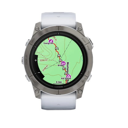 Garmin Epix Pro (Gen 2), edición zafiro de 51 mm, titanio con correa de piedra blanca (010-02804-10)