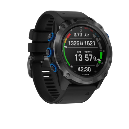 Garmin Descent Mk2i Titanium Carbon Gray DLC with Black Band (Garmin Certified Refurbished)