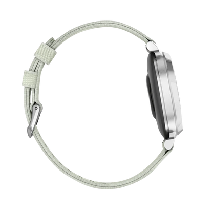 Garmin Lily 2 Classic, Silver with Sage Gray Nylon Band (010-02839-15)