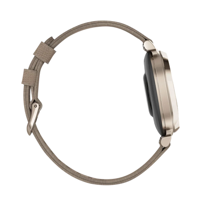 Garmin Lily 2 Classic, Cream Gold with Coffee Nylon Band (010-02839-14)