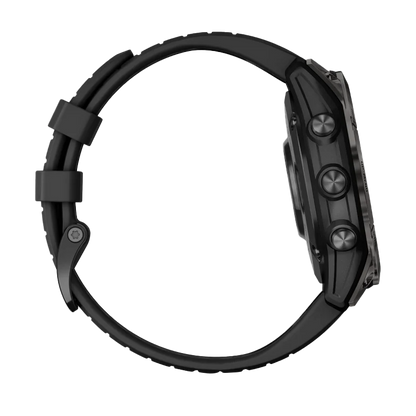 Garmin Epix Pro (Gen 2), 47 mm Edición Zafiro, titanio DLC gris carbono con correa negra (010-02803-10)