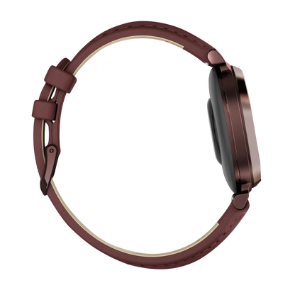 Garmin Lily 2 Classic, Dark Bronze with Mulberry Leather Band (010-02839-03)