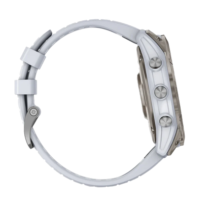 Garmin Epix Pro (Gen 2), edición zafiro de 51 mm, titanio con correa de piedra blanca (010-02804-10)
