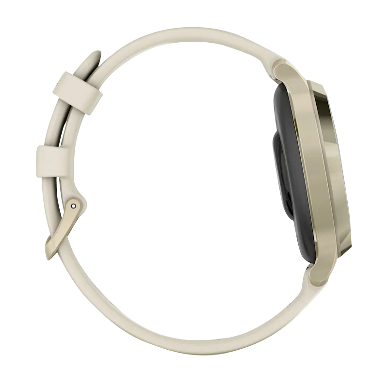 Garmin Lily 2 Active, Lunar Gold with Bone Silicone Band (010-02891-00)