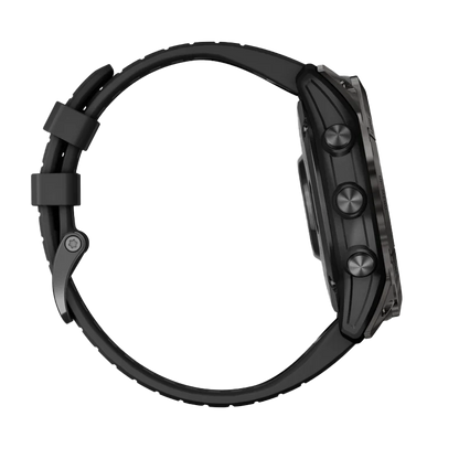 Garmin Epix Pro (Gen 2), edición zafiro de 51 mm, titanio DLC gris carbono con correa negra (010-02804-00)