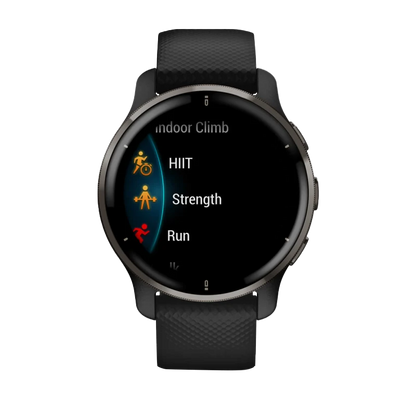 Garmin Venu 2 Plus, Slate/Stainless Steel Bezel w/ Black Case (Garmin Certified Refurbished)