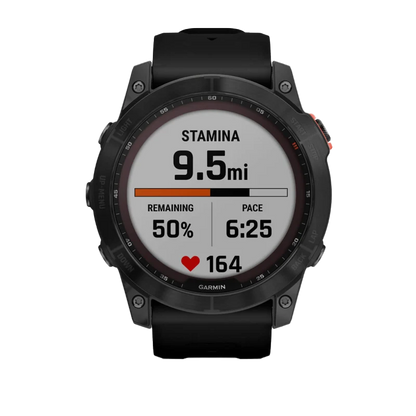 Garmin Fenix 7X Solar, Slate Grey with Black Band (Garmin Certified Refurbished)