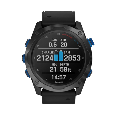 Garmin Descent Mk2i Titanium Carbon Gray DLC with Black Band (Garmin Certified Refurbished)
