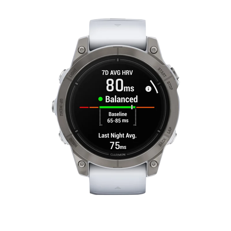 Garmin Epix Pro (Gen 2), 47 mm Sapphire Edition Titanium with Whitestone Band (010-02803-20)