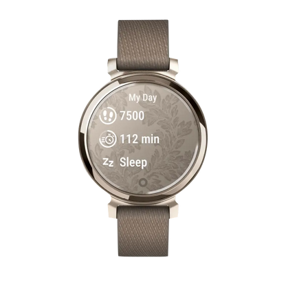 Garmin Lily 2 Classic, Cream Gold with Coffee Nylon Band (010-02839-14)