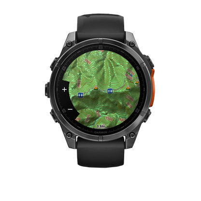Garmin Fenix 8, 51 mm AMOLED, Slate Gray with Black Silicone Band (010-02905-00)